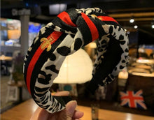Load image into Gallery viewer, Women Ribbon Striped Headband Wide Knotted Hairband Ladies Hairband Women Hair Accessories Satin Headband Adults Hair Hoop Bees