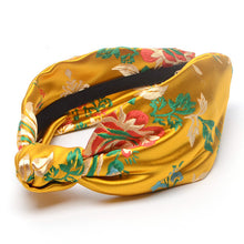 Load image into Gallery viewer, 2018 NEW Satin Silk Like Flower Embroidered Headband Front Knot Women Hair Accessories Hair Band