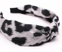 Load image into Gallery viewer, Bohemian  Leopard Pattern Satin Hairband Snake Animal Print Hairband  Knotted Headband customized Hair Accessories